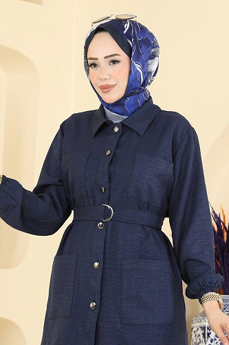 moda selvim Cep Detaylı 2 li Takım 2190ORG1169 Laci - Thumbnail