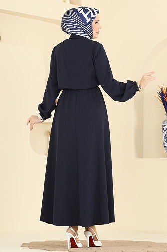 moda selvim Cep Detaylı Etekli Takım 2601SL432 Laci - Thumbnail