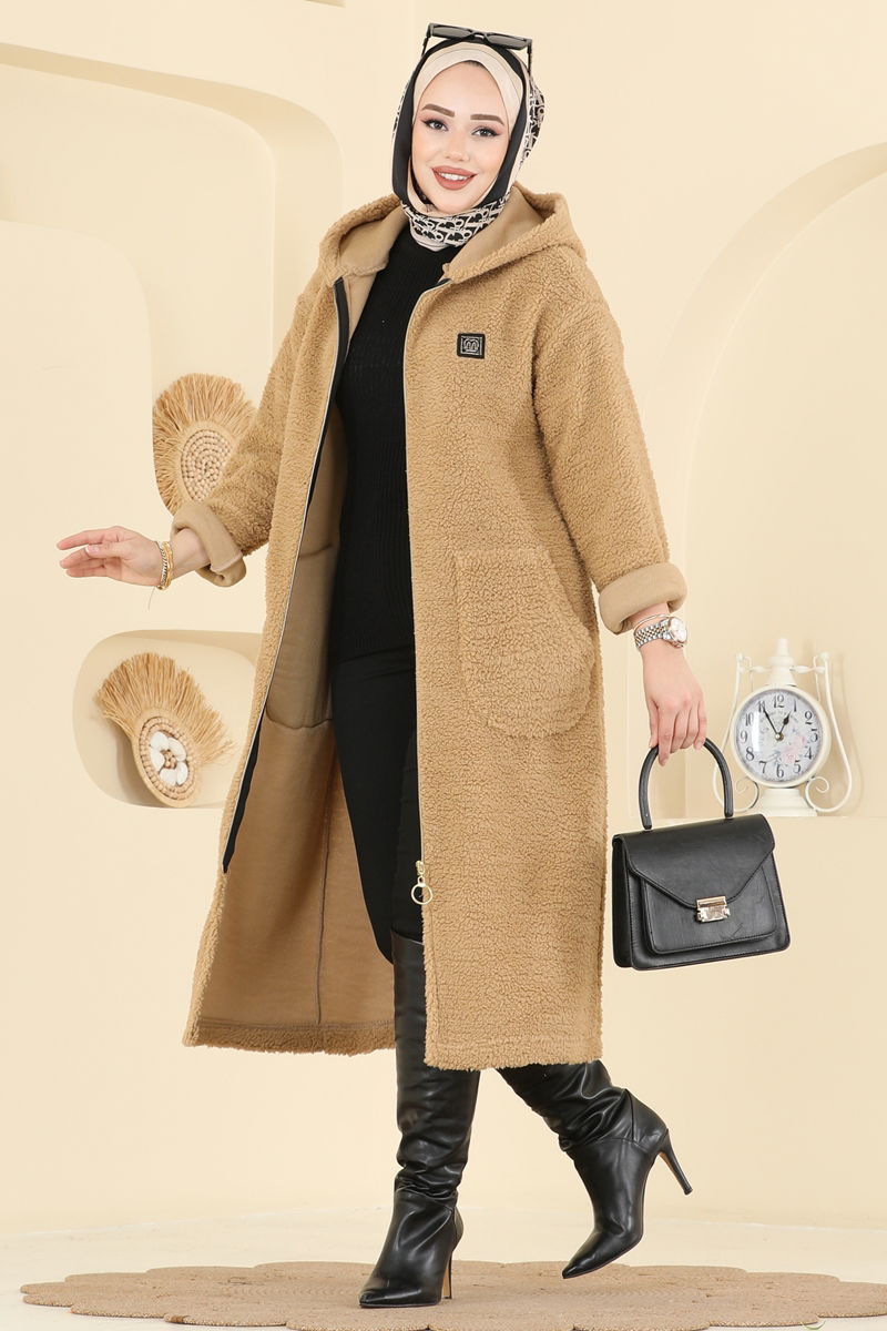 Cep Detaylı Peluş Hırka 2147LYD1165 Vizyon