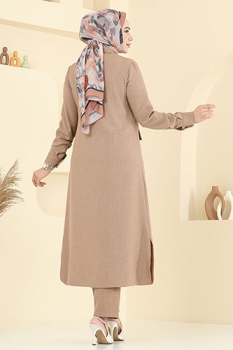 moda selvim Cep Detaylı Sofia Takım 23026UKB139 Vizyon - Thumbnail