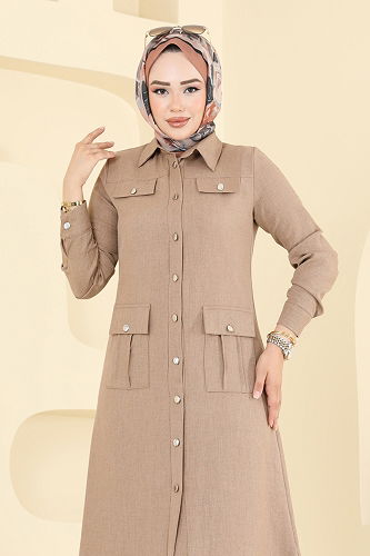 moda selvim Cep Detaylı Sofia Takım 23026UKB139 Vizyon - Thumbnail