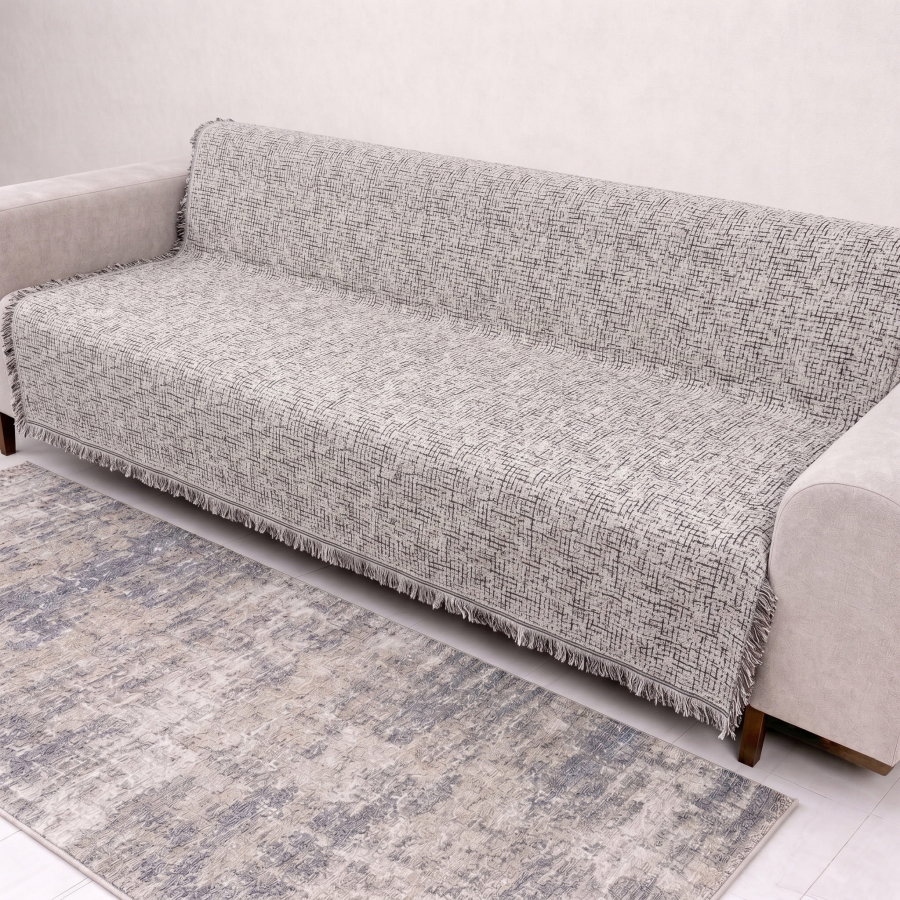 Modaselvim EV YAŞAM Çift Taraflı Koltuk Örtüsü 1041HB1195 Desen1 Taş