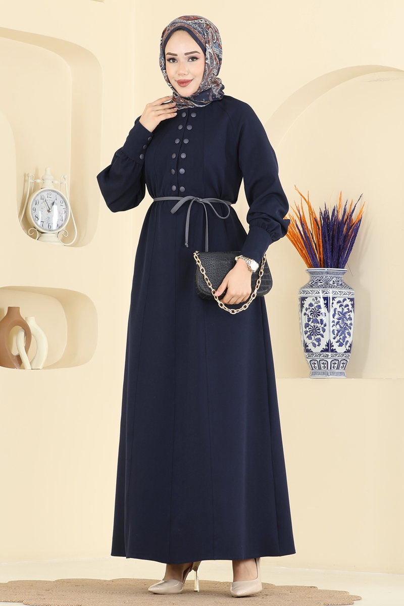 Çıtçıt Düğme Detaylı Elbise 2790SL432 Laci