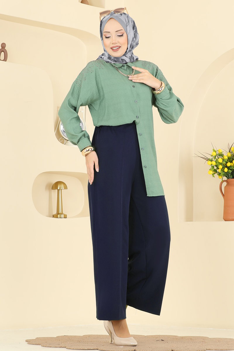 Çizgi Hatlı Dabıl Pantolon 0651ERK1158 Laci