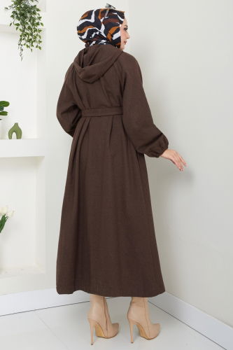 moda selvim Coat 0502BG354 Brown - Thumbnail