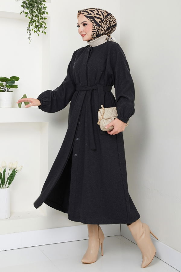 Modaselvim Topper Coat 0504BG354 Anthracite