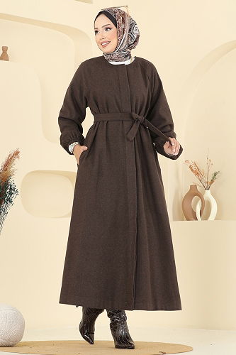 moda selvim Coat 0504BG354 Brown - Thumbnail