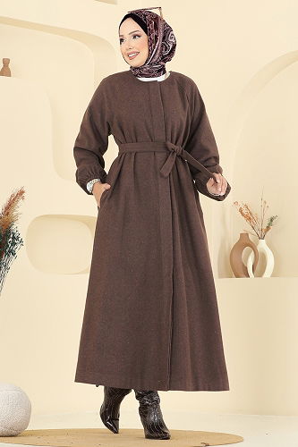 moda selvim Coat 0504BG354 Light Brown - Thumbnail