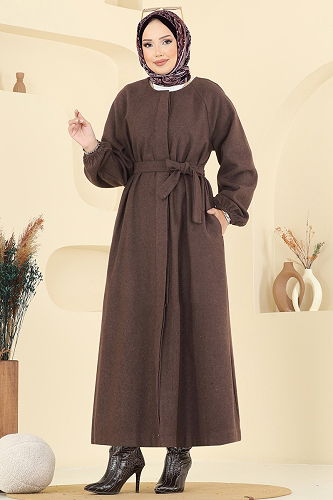 moda selvim Coat 0504BG354 Light Brown - Thumbnail