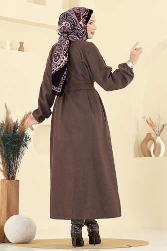 moda selvim Coat 0504BG354 Light Brown - Thumbnail