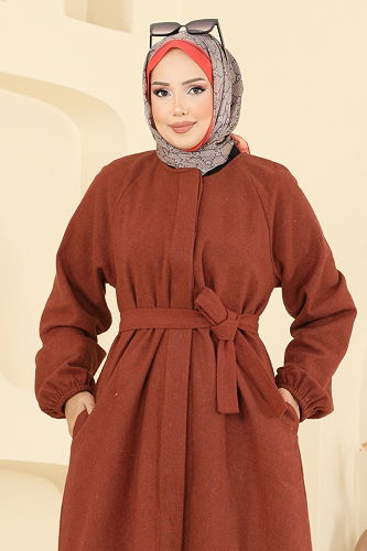 moda selvim Coat 0504BG354 Tile - Thumbnail