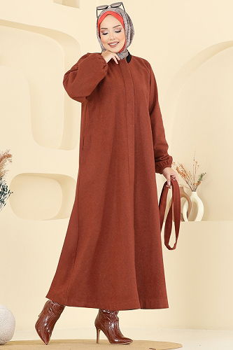 moda selvim Coat 0504BG354 Tile - Thumbnail