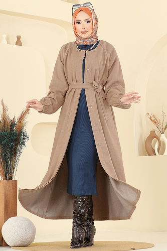 moda selvim Coat 0504BG354 Vision - Thumbnail