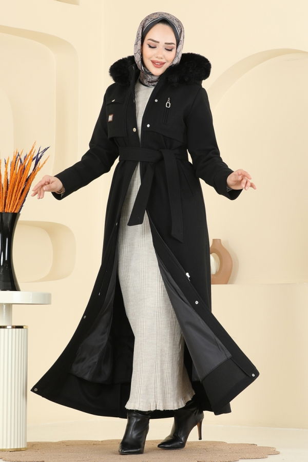 Modaselvim Topper Coat 061TGZ1164 Black