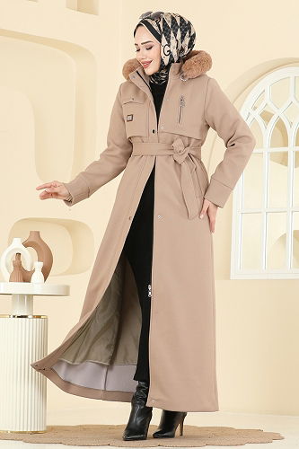 moda selvim Coat 061TGZ1164 Vision - Thumbnail