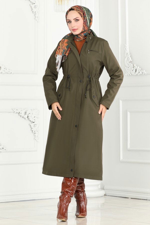 Coat 0805MSA980 Khaki - 4