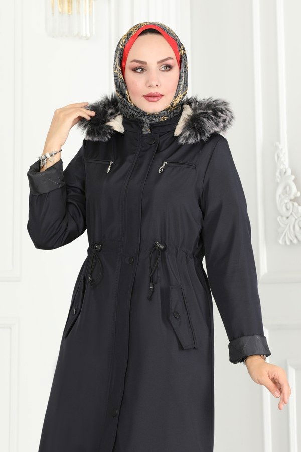 Coat 0805MSA980 Navy Blue - 4