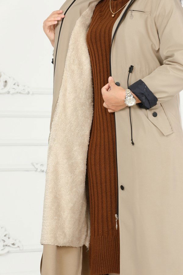 Coat 0805MSA980 Stone - 6