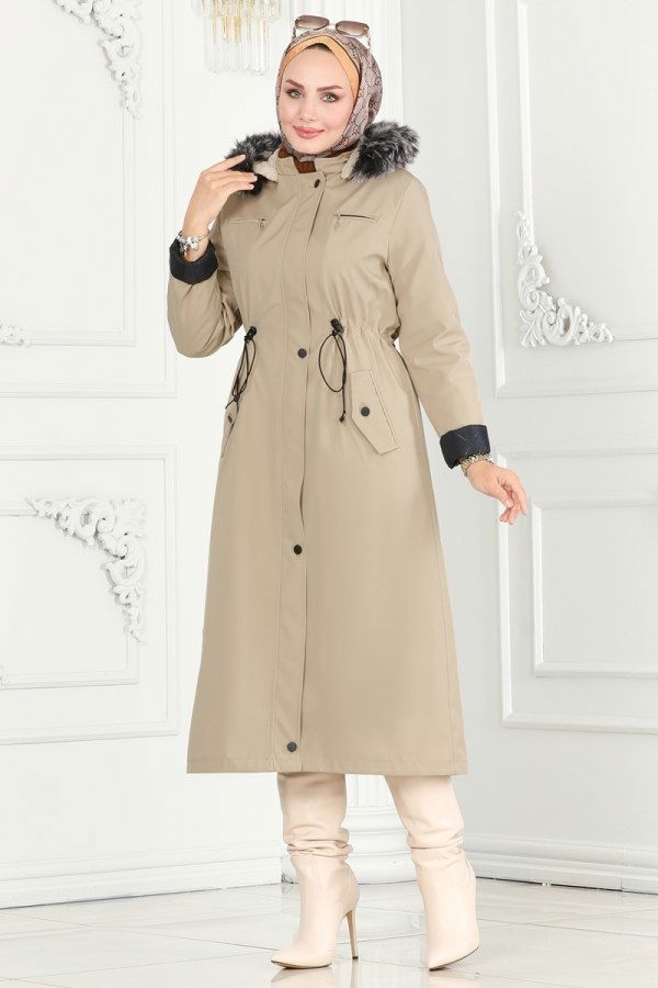 Coat 0805MSA980 Stone - 2