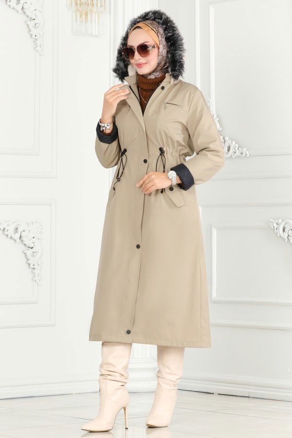 Coat 0805MSA980 Stone - 4