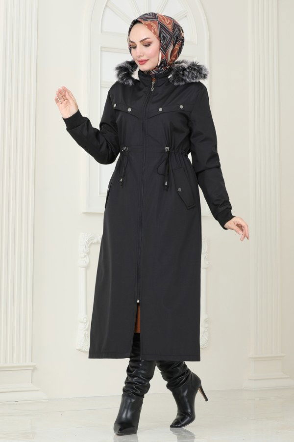 Coat 0827MSA980 Black - 2