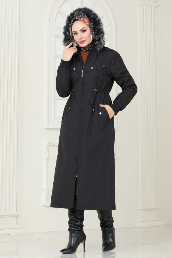 Coat 0827MSA980 Black - 3