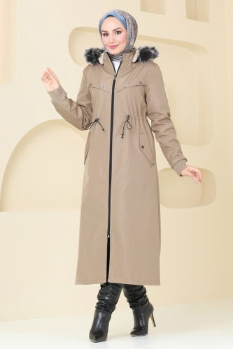 moda selvim Coat 0827MSA980 Vision - Thumbnail