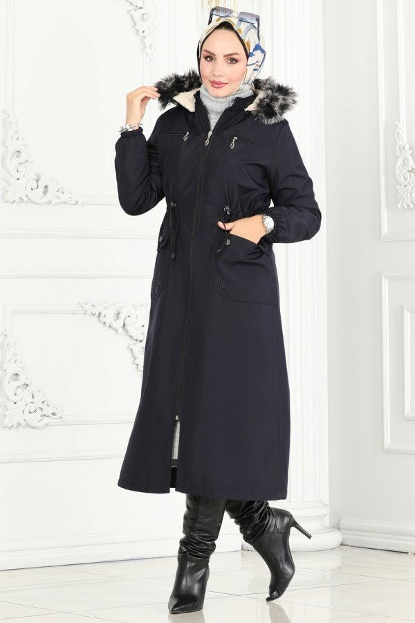 Coat 0831MSA980 Navy Blue - 2