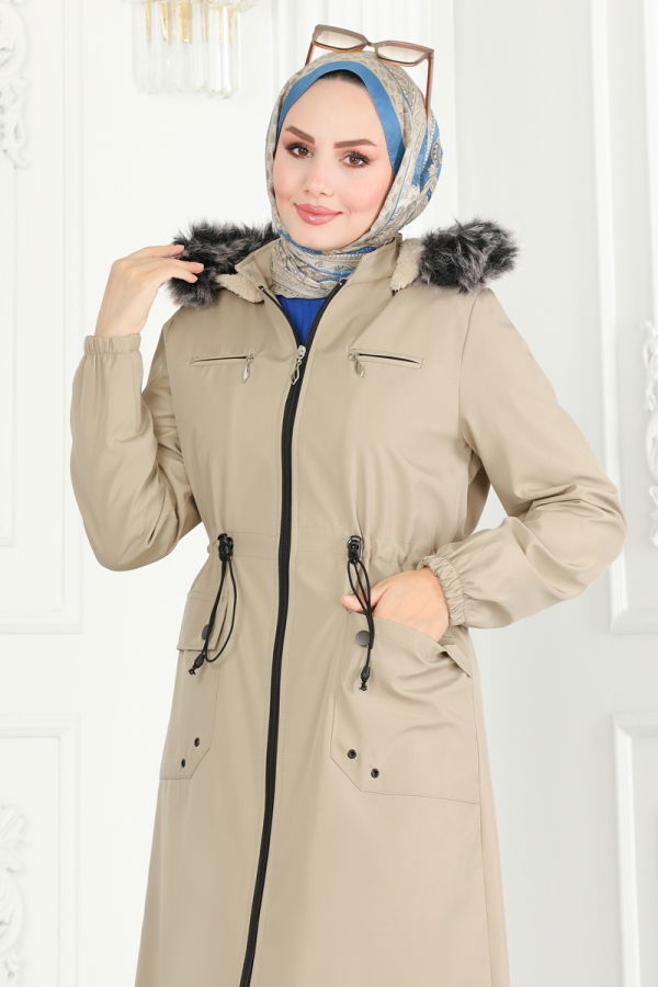 Coat 0831MSA980 Stone - 4