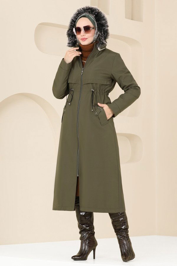 Coat 0838MSA980 Khaki - 2