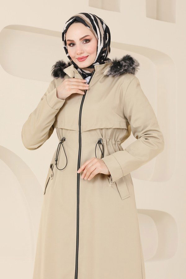 Coat 0838MSA980 Stone - 4