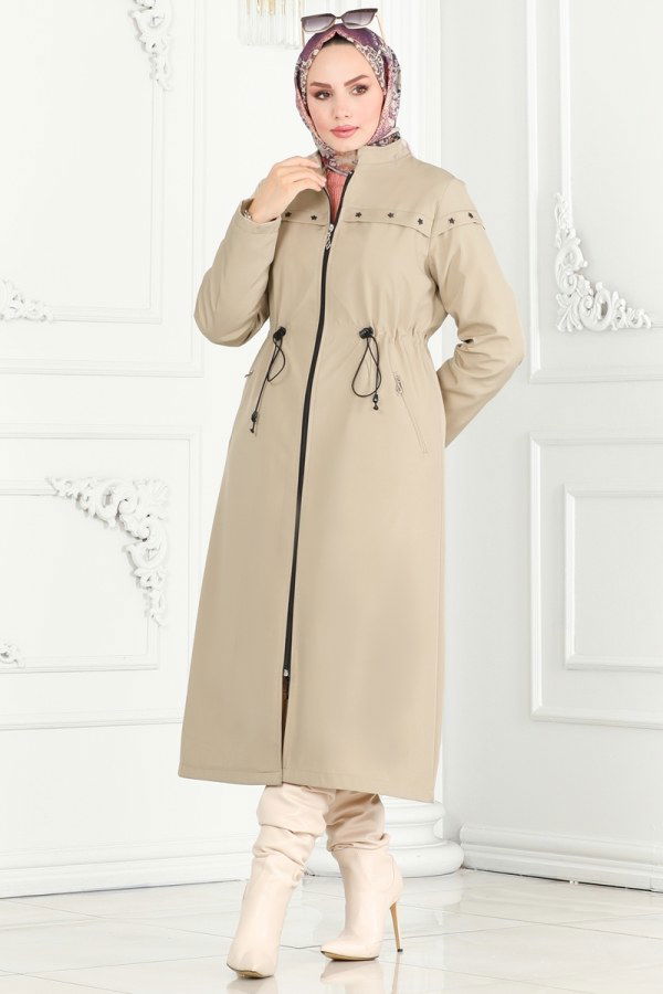 Coat 0851MSA980 Stone - 4