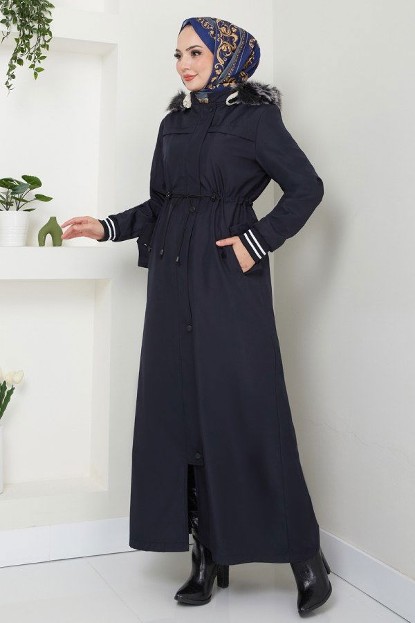 Coat 0853MSA980 Navy Blue - 2