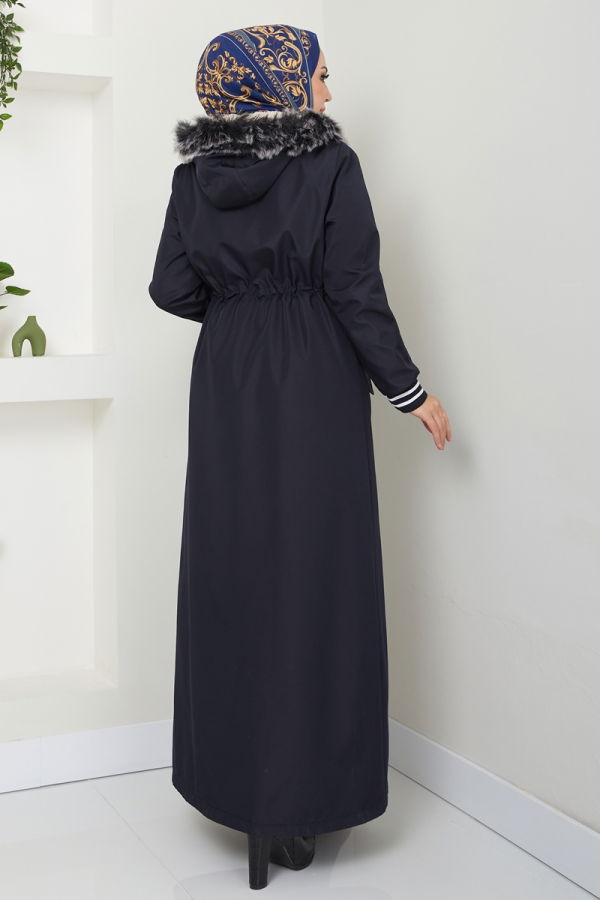 Coat 0853MSA980 Navy Blue - 4