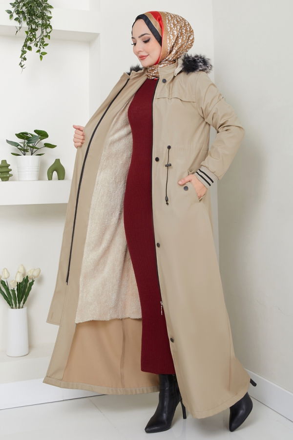 Coat 0853MSA980 Stone - 2