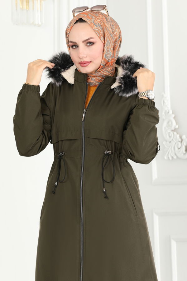 Coat 0855MSA980 Khaki - 4