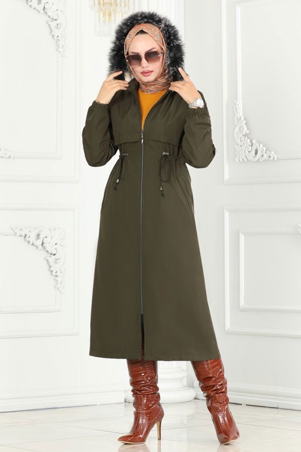 Coat 0855MSA980 Khaki - 3