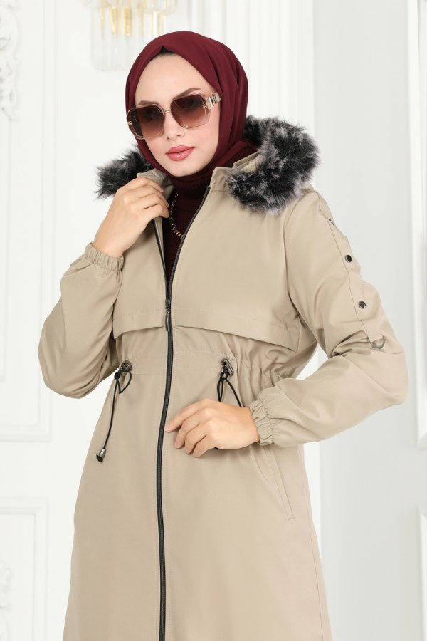 Coat 0855MSA980 Stone - 5