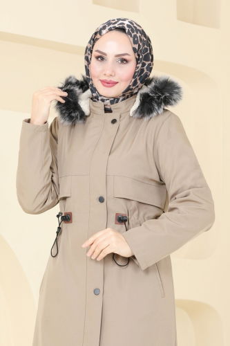 moda selvim Coat 0857MSA980 Vision - Thumbnail