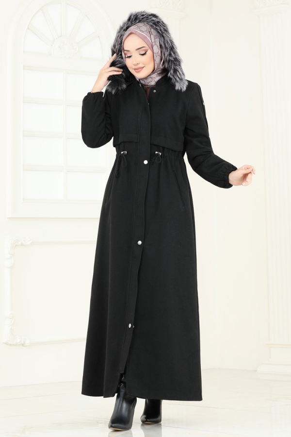 Modaselvim Topper Coat 1114OZT1013 Black