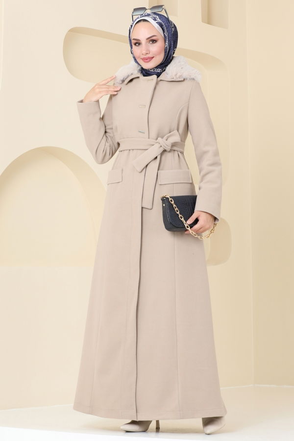 Coat 1121OZT1013 Stone - 2