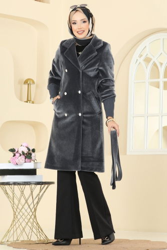 O.Z.T. - Coat 1183OZT1013 Smoked