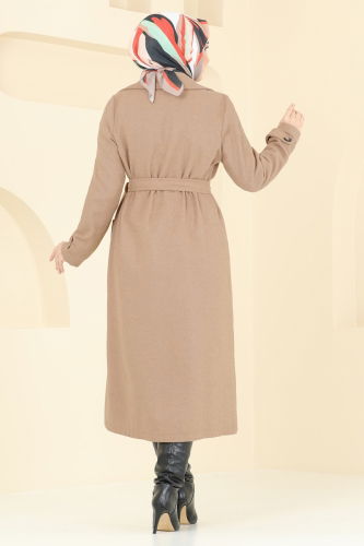 moda selvim Coat 2012TRT545 Latte - Thumbnail