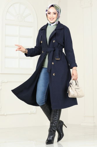 B.G.S. - Coat 2054BG354 Navy Blue