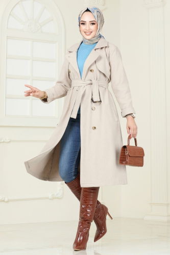 B.G.S. - Coat 2054BG354 Stone