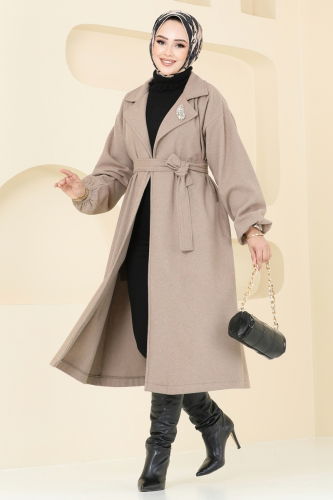 moda selvim Coat 2059BG354 Vision - Thumbnail