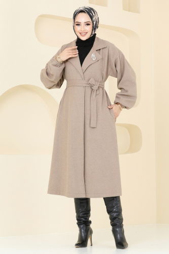 moda selvim Coat 2059BG354 Vision - Thumbnail