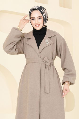 moda selvim Coat 2059BG354 Vision - Thumbnail