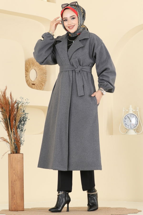 Modaselvim Topper Coat 2059ERK1158 Gray