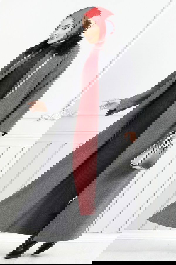 Modaselvim NET 20%+20% DISCOUNT IN THE CARD Coat 2060BG354 Gray